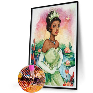 Watercolor Princess 40*60CM (canvas) Full Round Drill Diamond Painting