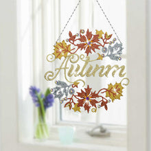 Load image into Gallery viewer, Acrylic Single-Sided Diamond Art Hanging Pendant for Home Decor (Autumn Leaf)
