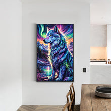 Load image into Gallery viewer, Aurora Wolf 40*60CM (canvas) Full Round Drill Diamond Painting
