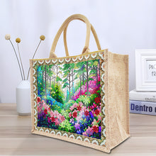 Load image into Gallery viewer, Linen DIY Flower Diamond Painting Purses for Women Adults Craft (Green Garden)
