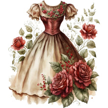 Load image into Gallery viewer, Rose Skirt 30*30CM (canvas) Full Round Drill Diamond Painting
