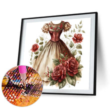 Load image into Gallery viewer, Rose Skirt 30*30CM (canvas) Full Round Drill Diamond Painting
