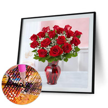 Load image into Gallery viewer, Royal Red Rose 50*50CM (canvas) Full Round Drill Diamond Painting
