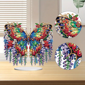Handmade Beauty Butterfly Desktop Diamond Art Kits for Home Office Desktop Decor