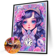 Load image into Gallery viewer, Girl And Bunny 40*55CM (canvas) Full Round Drill Diamond Painting
