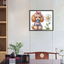 Load image into Gallery viewer, Teddy Dog 35*30CM (canvas) Partial Special-Shaped Drill Diamond Painting
