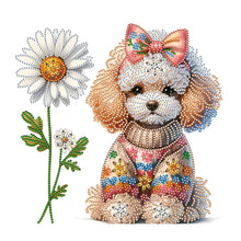 Load image into Gallery viewer, Teddy Dog 35*30CM (canvas) Partial Special-Shaped Drill Diamond Painting
