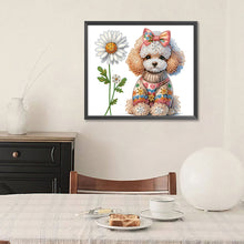 Load image into Gallery viewer, Teddy Dog 35*30CM (canvas) Partial Special-Shaped Drill Diamond Painting
