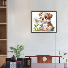 Load image into Gallery viewer, Bulldog 35*30CM (canvas) Partial Special-Shaped Drill Diamond Painting
