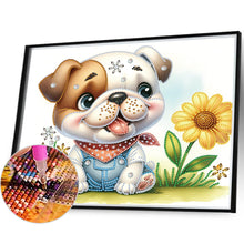 Load image into Gallery viewer, Bulldog 35*30CM (canvas) Partial Special-Shaped Drill Diamond Painting
