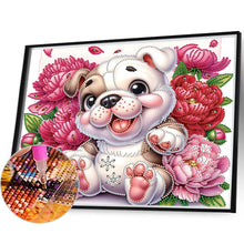 Load image into Gallery viewer, Bulldog 35*30CM (canvas) Partial Special-Shaped Drill Diamond Painting
