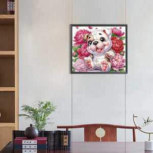 Bulldog 35*30CM (canvas) Partial Special-Shaped Drill Diamond Painting