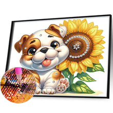 Load image into Gallery viewer, Bulldog 35*30CM (canvas) Partial Special-Shaped Drill Diamond Painting
