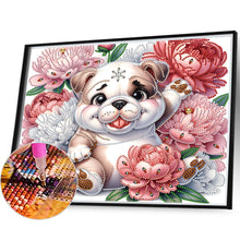 Load image into Gallery viewer, Bulldog 35*30CM (canvas) Partial Special-Shaped Drill Diamond Painting
