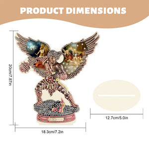 Special Shape Desktop Diamond Art Kits Cartoon Angel Desktop Decor (Angel)