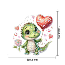 Load image into Gallery viewer, 5D DIY Diamond Painting Dots Pendant Cute for Garden Window Decor (Crocodile)
