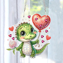 Load image into Gallery viewer, 5D DIY Diamond Painting Dots Pendant Cute for Garden Window Decor (Crocodile)
