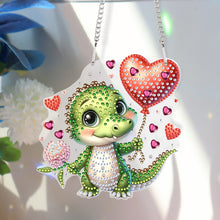 Load image into Gallery viewer, 5D DIY Diamond Painting Dots Pendant Cute for Garden Window Decor (Crocodile)
