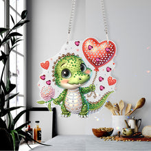 Load image into Gallery viewer, 5D DIY Diamond Painting Dots Pendant Cute for Garden Window Decor (Crocodile)
