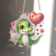 Load image into Gallery viewer, 5D DIY Diamond Painting Dots Pendant Cute for Garden Window Decor (Crocodile)
