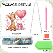 Load image into Gallery viewer, 5D DIY Diamond Painting Dots Pendant Cute for Garden Window Decor (Giraffe)
