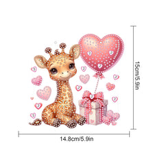 Load image into Gallery viewer, 5D DIY Diamond Painting Dots Pendant Cute for Garden Window Decor (Giraffe)
