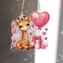 Load image into Gallery viewer, 5D DIY Diamond Painting Dots Pendant Cute for Garden Window Decor (Giraffe)
