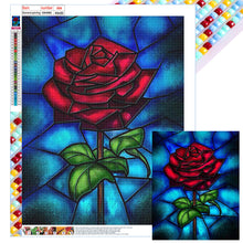 Load image into Gallery viewer, Glass Painted Roses 40*50CM (canvas) Full Square Drill Diamond Painting
