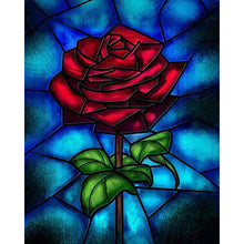 Load image into Gallery viewer, Glass Painted Roses 40*50CM (canvas) Full Square Drill Diamond Painting
