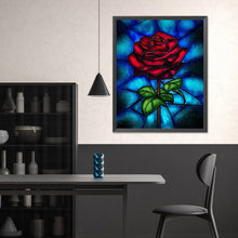 Load image into Gallery viewer, Glass Painted Roses 40*50CM (canvas) Full Square Drill Diamond Painting
