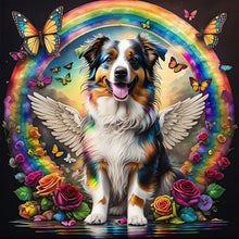 Load image into Gallery viewer, Rainbow Wings Dog 30*30CM (canvas) Full Round Drill Diamond Painting
