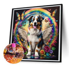 Load image into Gallery viewer, Rainbow Wings Dog 30*30CM (canvas) Full Round Drill Diamond Painting
