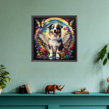 Load image into Gallery viewer, Rainbow Wings Dog 30*30CM (canvas) Full Round Drill Diamond Painting
