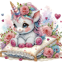 Load image into Gallery viewer, White Unicorn 30*30CM (canvas) Partial Special-Shaped Drill Diamond Painting
