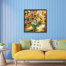 Load image into Gallery viewer, Sunflower Bouquet 30*30CM (canvas) Partial Special-Shaped Drill Diamond Painting
