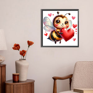 Cute Bee 30*30CM (canvas) Full Round Drill Diamond Painting