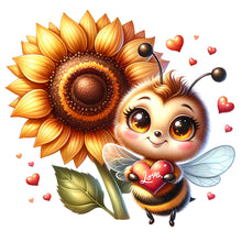 Load image into Gallery viewer, Cute Bee 30*30CM (canvas) Full Round Drill Diamond Painting
