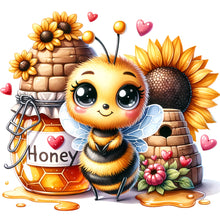 Load image into Gallery viewer, Cute Bee 30*30CM (canvas) Full Round Drill Diamond Painting
