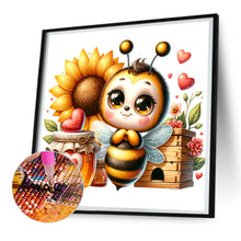 Load image into Gallery viewer, Cute Bee 30*30CM (canvas) Full Round Drill Diamond Painting
