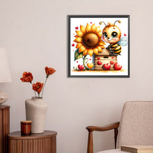 Load image into Gallery viewer, Cute Bee 30*30CM (canvas) Full Round Drill Diamond Painting
