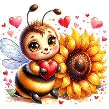 Load image into Gallery viewer, Cute Bee 30*30CM (canvas) Full Round Drill Diamond Painting
