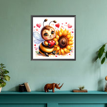 Load image into Gallery viewer, Cute Bee 30*30CM (canvas) Full Round Drill Diamond Painting
