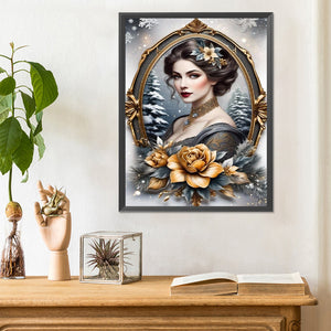 Noble Lady 30*40CM (canvas) Full Round Drill Diamond Painting