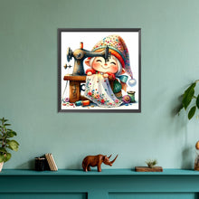 Load image into Gallery viewer, Gnome Making Needlework 30*30CM (canvas) Full Round Drill Diamond Painting
