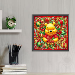 Winnie The Pooh 40*40CM (canvas) Full AB Round Drill Diamond Painting