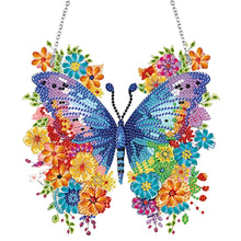 Load image into Gallery viewer, Acrylic Butterfly Single Side Diamond Art Hanging Pendant for Wall Home Decor
