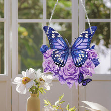 Load image into Gallery viewer, Acrylic Butterfly Single Side Diamond Art Hanging Pendant for Wall Home Decor
