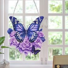 Load image into Gallery viewer, Acrylic Butterfly Single Side Diamond Art Hanging Pendant for Wall Home Decor
