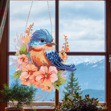 Load image into Gallery viewer, Cute Acrylic Bird Single-Side Diamond Art Hanging Pendant for Home Wall Decor
