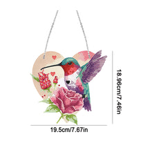 Load image into Gallery viewer, Cute Acrylic Bird Single-Side Diamond Art Hanging Pendant for Home Wall Decor
